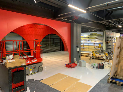 Leverans och montering av butiksutrustning - Kids Coolshop Esbjerg - Danmark